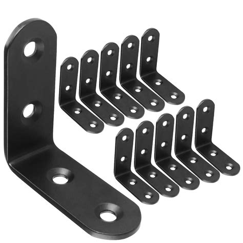 heavy duty black l brackets